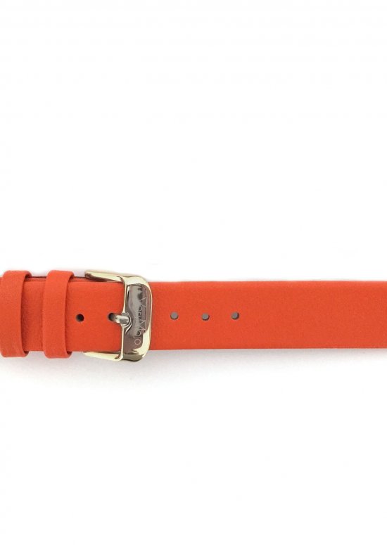 Bracelet cuir orange