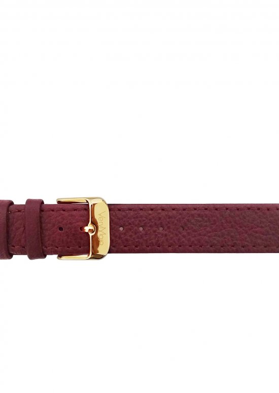 Bracelet cuir bordeaux