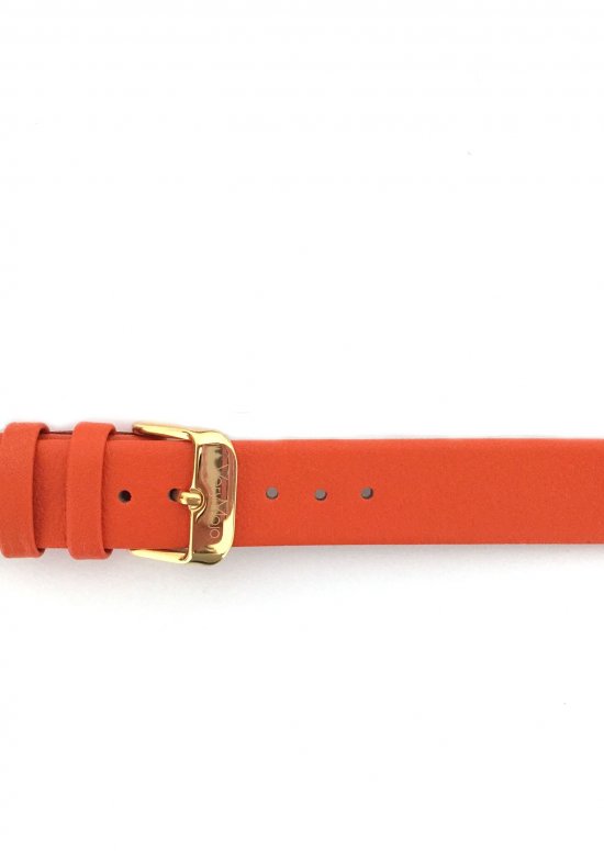 Bracelet cuir orange